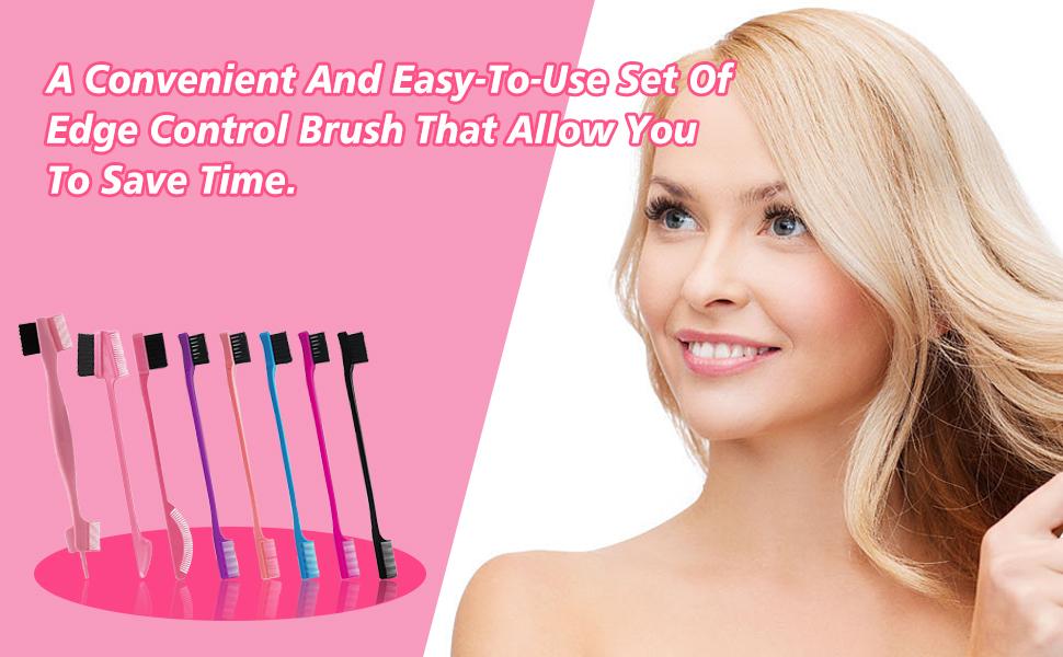 8 Pieces Hair Styling Comb Set Teasing Rat Tail Brush for Edge&Back Brushing, Combing, Slicking Hair for Women Detangling Hairbrush