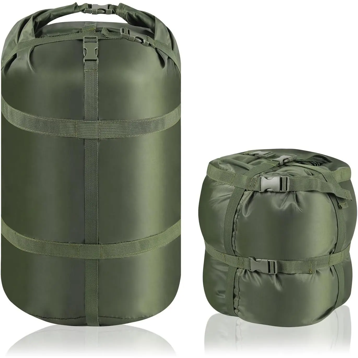 Compression Sack for Sleeping Bag, Ultralight Portable Compression Sack, 15L/27L/45L Sleeping Bag Stuff Sack, Space-Saving Stuff Sack for Backpacking, Camping, Hiking