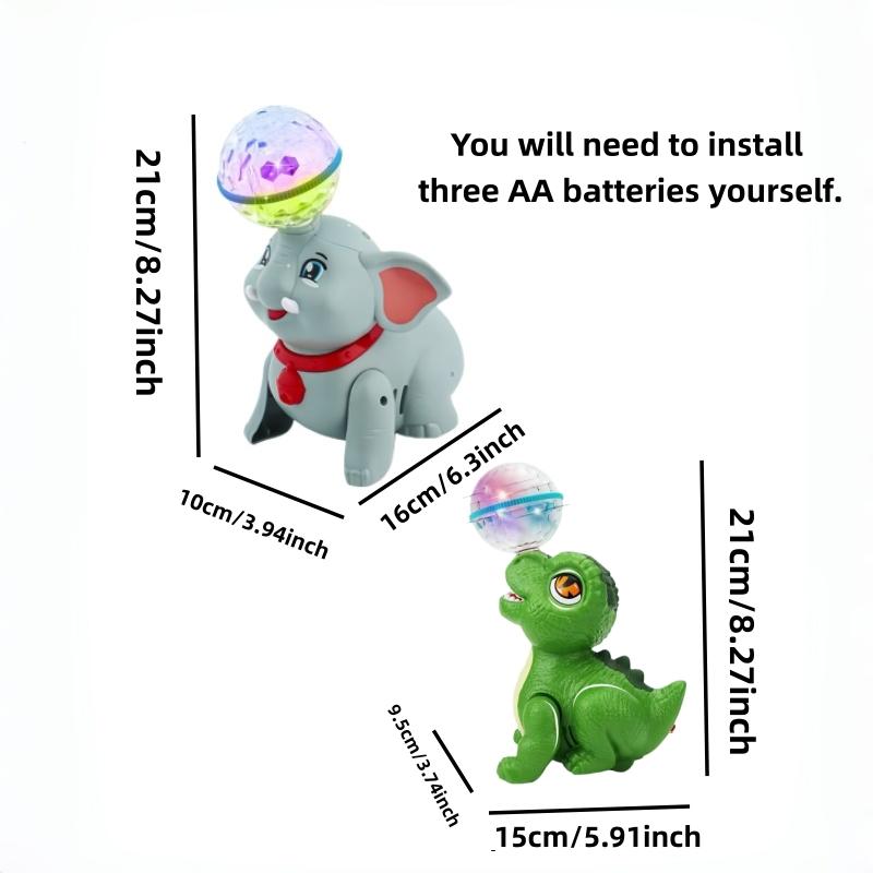 5pcs Electric Elephant Toys with Lights Music and Rotating Ball, Dancing Crawling Interactive Baby Learning Toy, Party Gift 5pcs Electric Elephant Toys with Lights Music and Rotating Ball, Dancing Crawling Interactive Baby Learning Toy, Party Gift