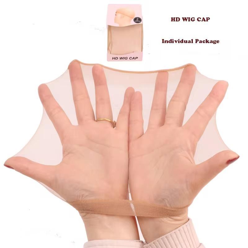 [Not For Sale]Cikana Hair 1Pack with 2pcs Wig Cap Elastic Breathable Invisible Wig CapsStretchy Nylon Wig Caps-1