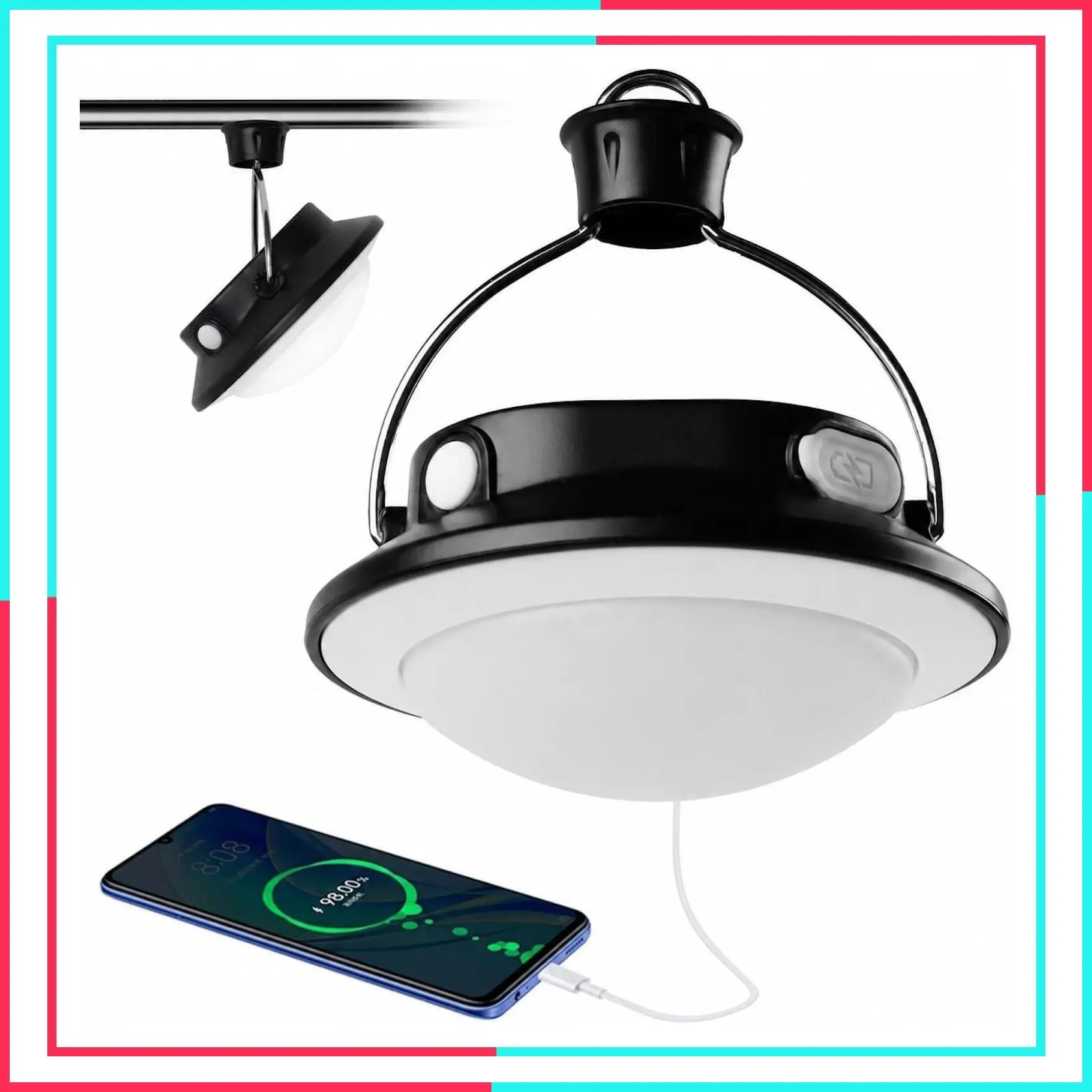 Rechargeable Hanging LED Tent Canopy Light for Camping & RV