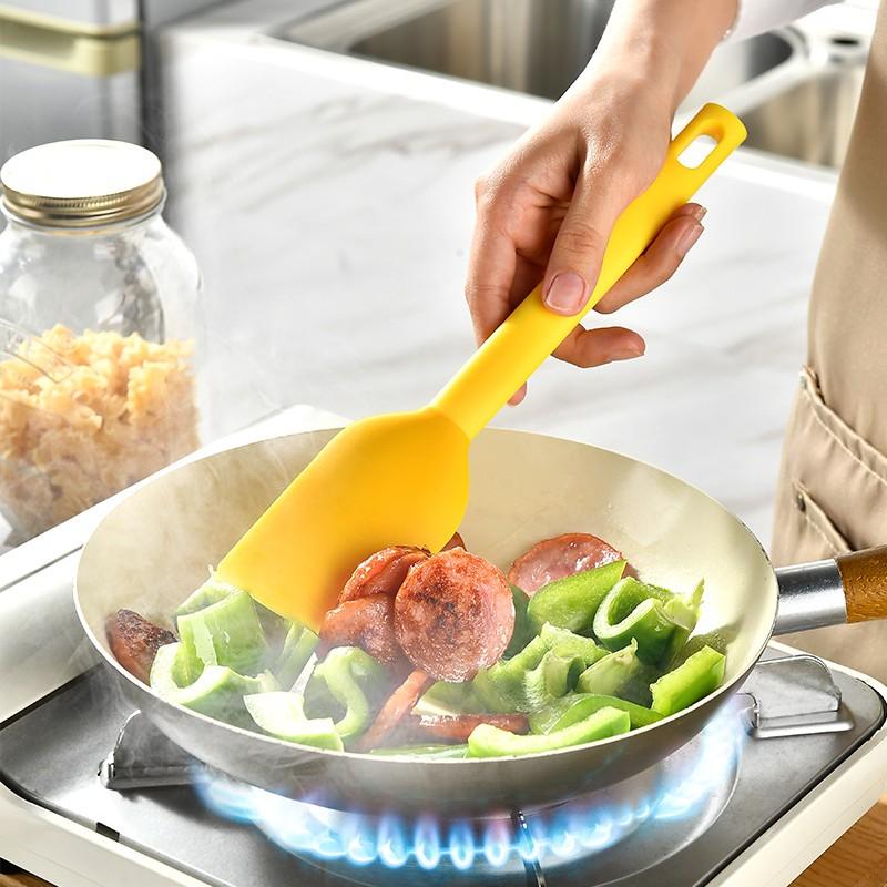 New Color Block Silicone Spatula, Butter Scrape Tool, Cake Smear Knife, Cream Scraper, Kitchen Baking Tools, Essential Bakery Equipment