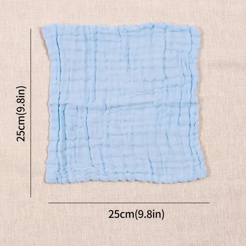 Six-Layer Cotton Bib Towel, Breathable Soft Multi-Functional Washable Cloth, Portable Travel Pack, Reusable Handkerchief, Absorbent Nursing Towel