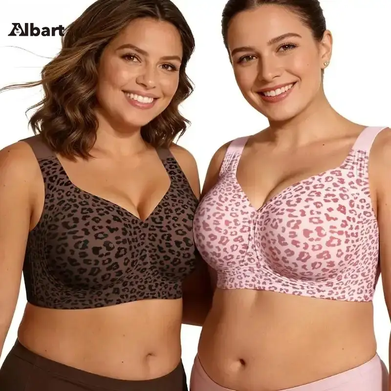 AIbart Buy One Get One Free Women Jelly Bras Wirefree Full Coverage No Underwire Everyday Bras Comfortable Wireless Padded Tshirt Bra