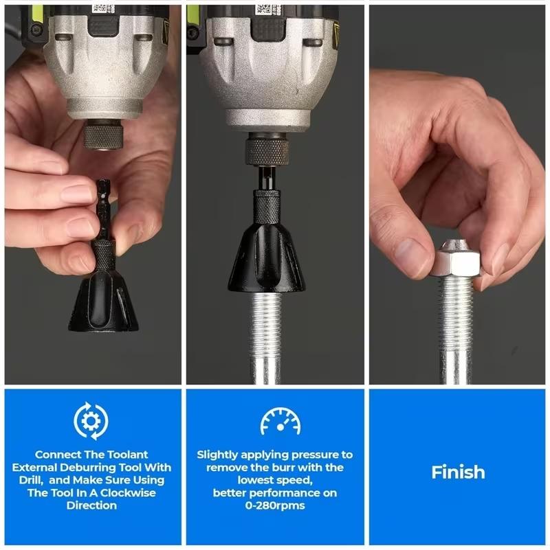 Deburring External Chamfering Machine Outer Circle Chamfering Thread Fillet Trimming Screw and Bolt Trimming Drilling Tool