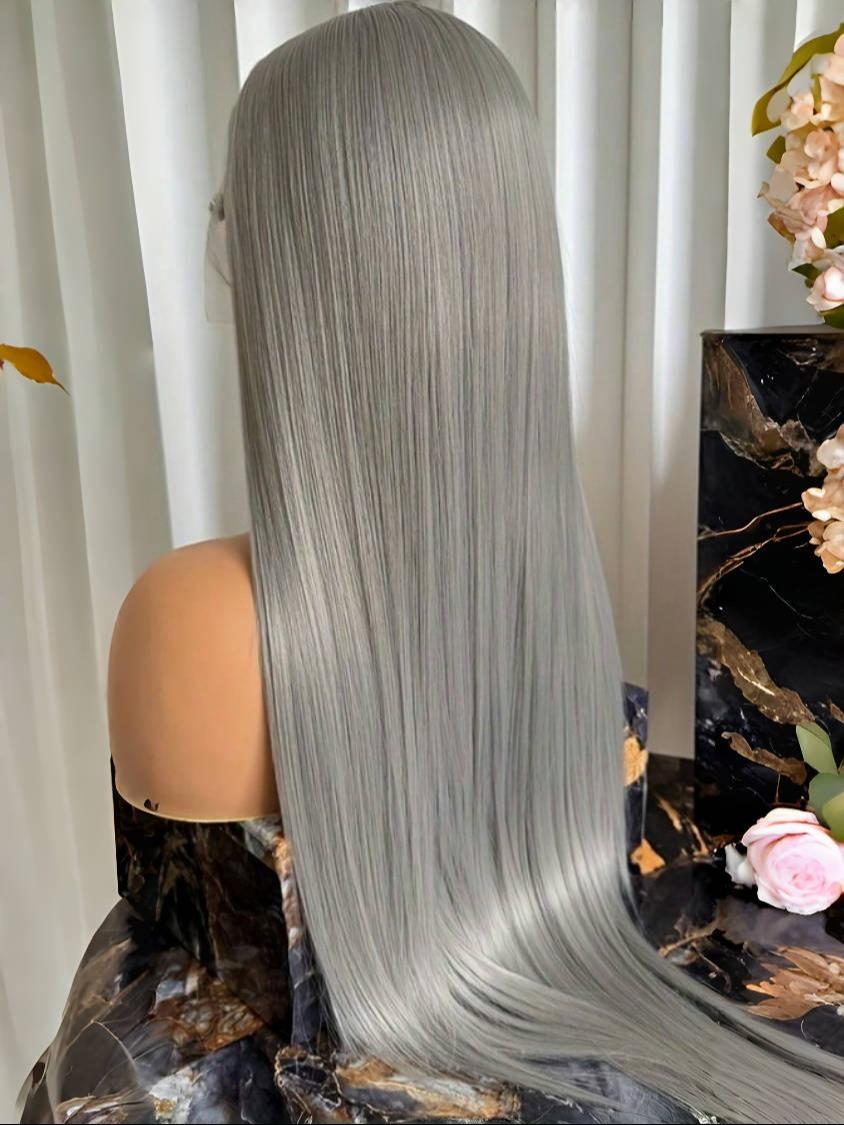 13x4 HD Transparent Lace Front Wig, Straight Ginger Hair with Pre-Plucked Baby Hairs, 250% Density for All Ethnicities, Lace Frontal Wigs