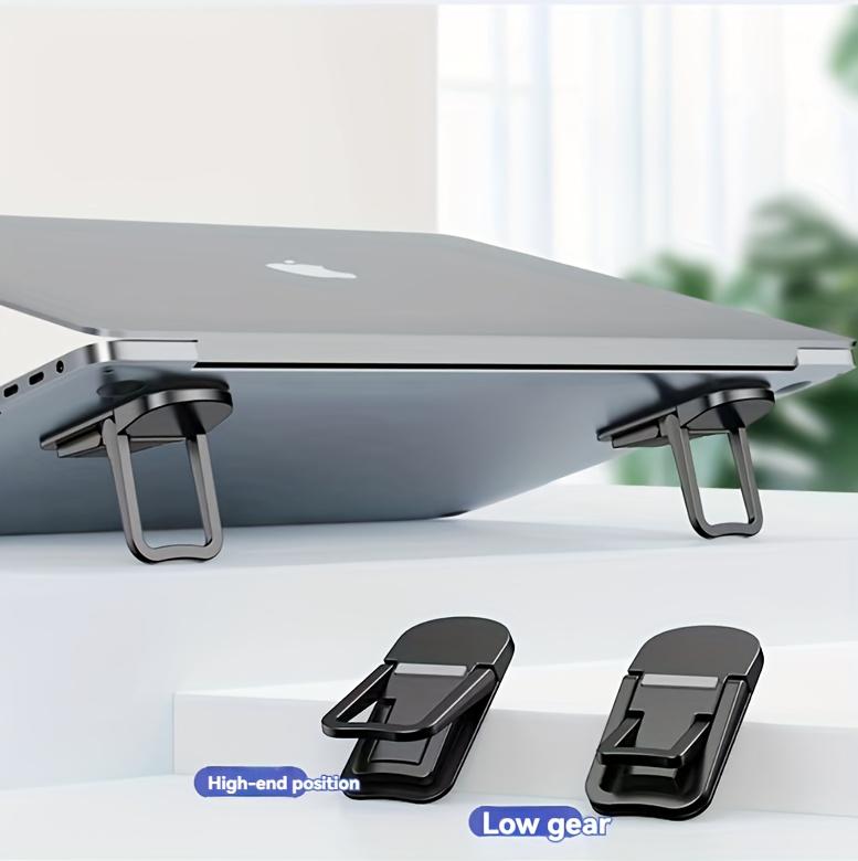 Dual-Speed Adjustable Laptop Stand Computer Holder Heat Sink Foldable Portable Base Heightening Bracket