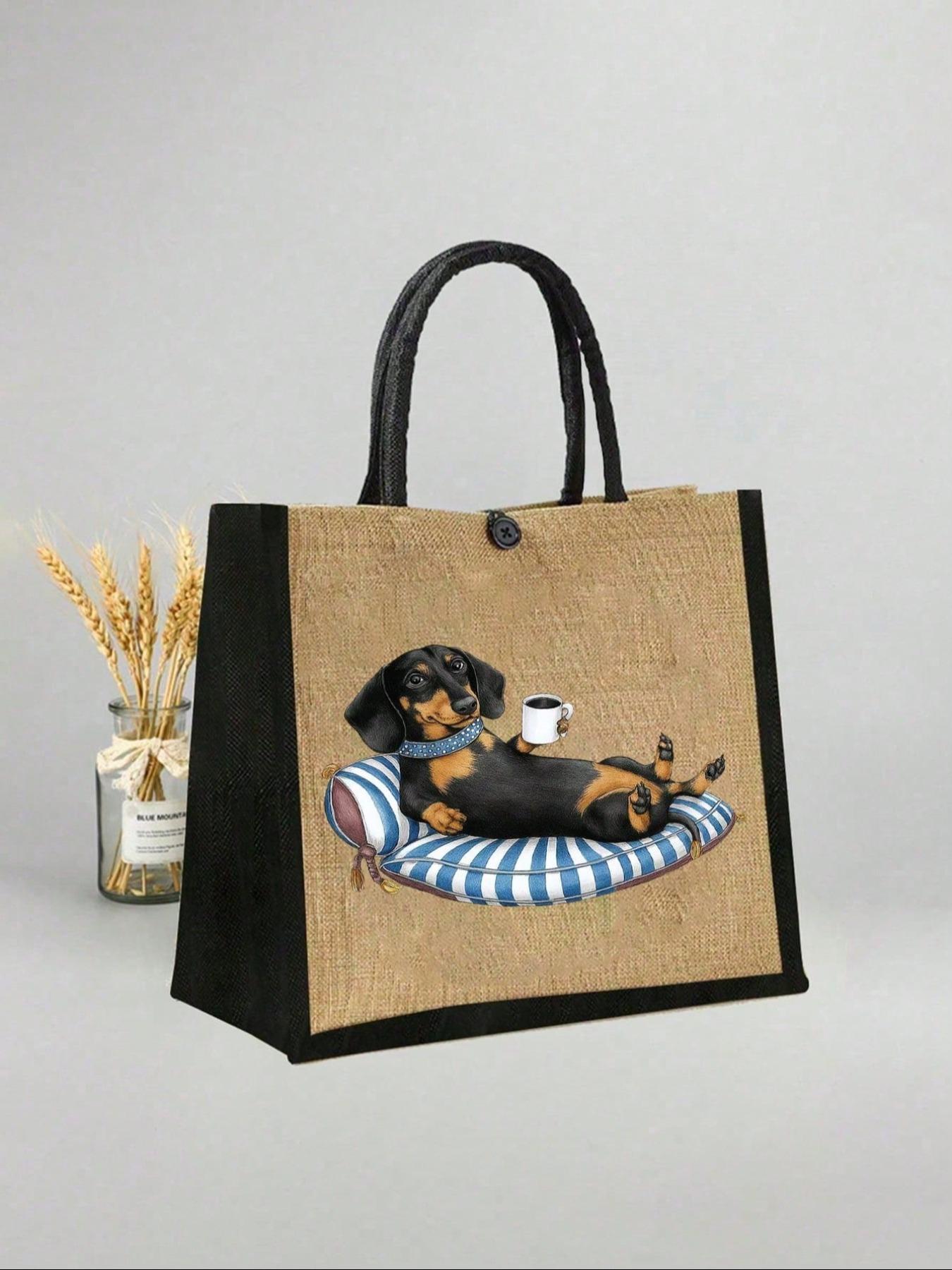 Women Teacher Tote Bag Set, Spanish Teacher Zipper Pouch, Cute Learning Print, Large Capacity Linen Bag, Reusable, Beach, Shopping, Travel, Gift