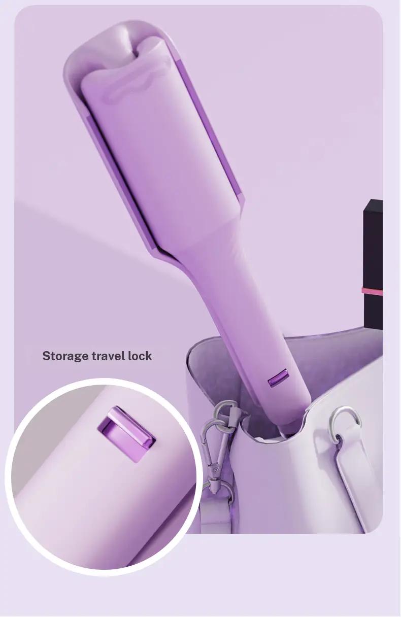 French Style 2025 New Upgrade 32MM French Wave Curling Iron 30W 3 Barrels Adjustable Temperatures Fast Heating 30 Seconds Auto Off Safety Lock Silicone Cover 1.6m Extension Cord for All Hair Types Beauty & Hair Styling Fashionable New Looks use dollar