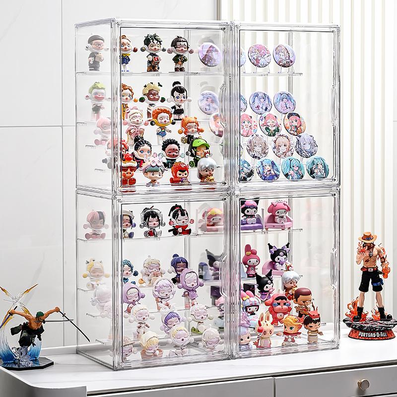 4-Layer Transparent Display Shelf, Multi-Functional Storage for Various Items, Stylish & Durable Design, Perfect for Home Organization