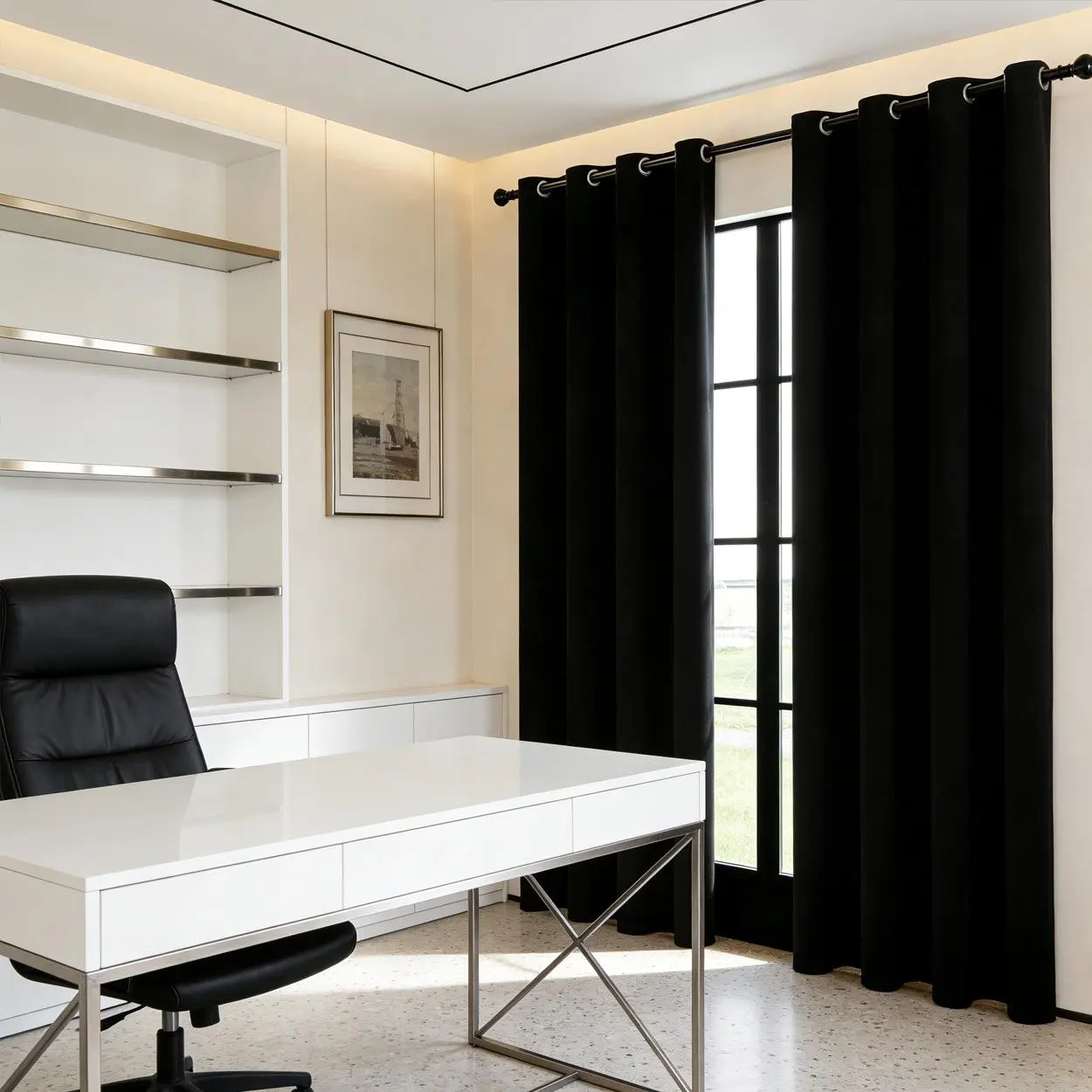 Blackout Curtains for Bedroom  Black Out Curtains with Grommets Thermal Insulated Room Darkening Light Blocking, Noise Reducing & Wrinkle-Free Drapes for Living Room Windows