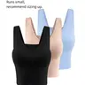Seamless Women's Tank Top Set, Removable Pads, Backless Design, Full Coverage, Fitted, Casual Style, All Seasons, Lined