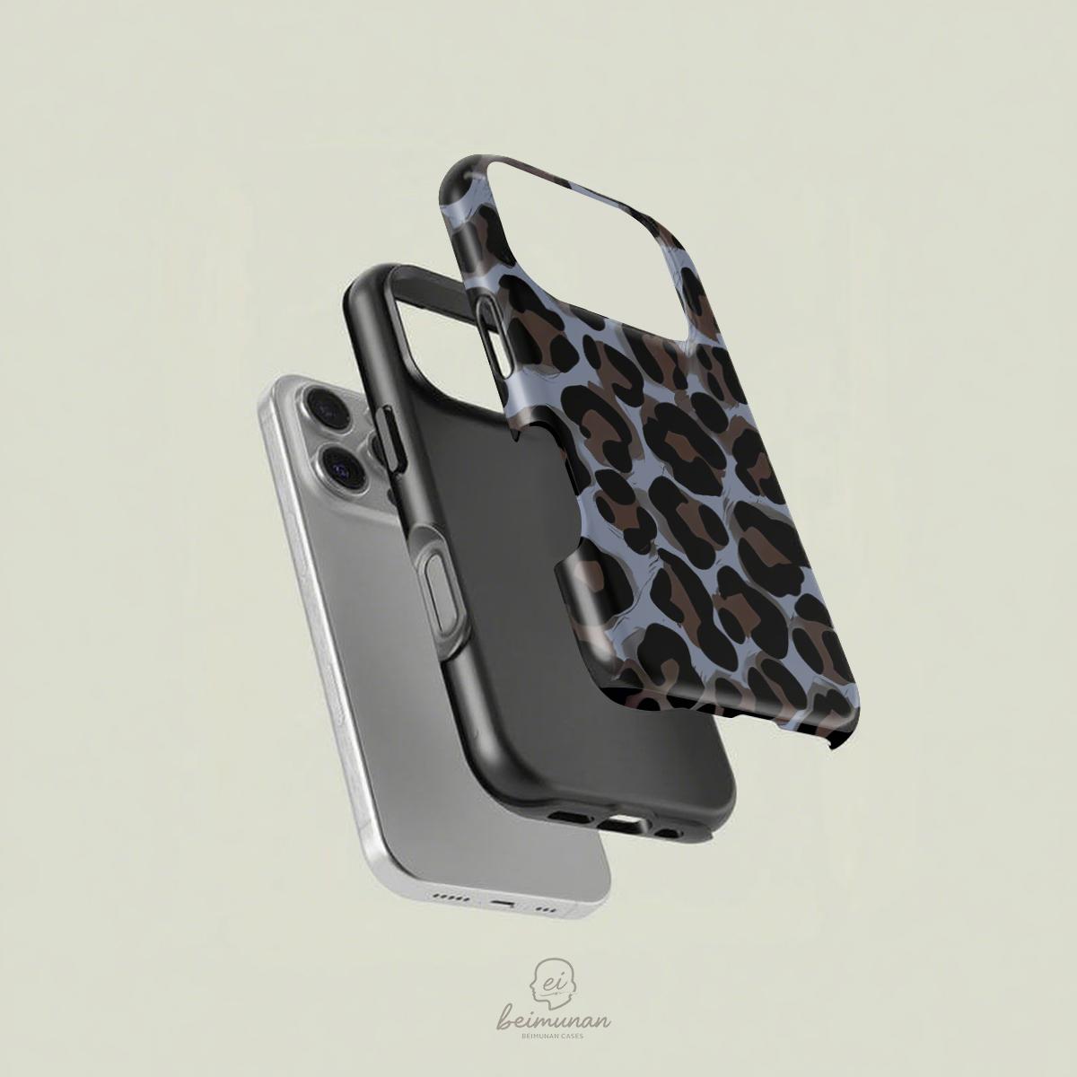 Grid Pattern Phone Case, Printed Shockproof Dual-Function Protective Cover, Mobile Accessories for iPhone X 11 12 13 14 15 16 17 Pro Max Galaxy S25 24 23 Ultra Protector Casing Cellphone Smartphone