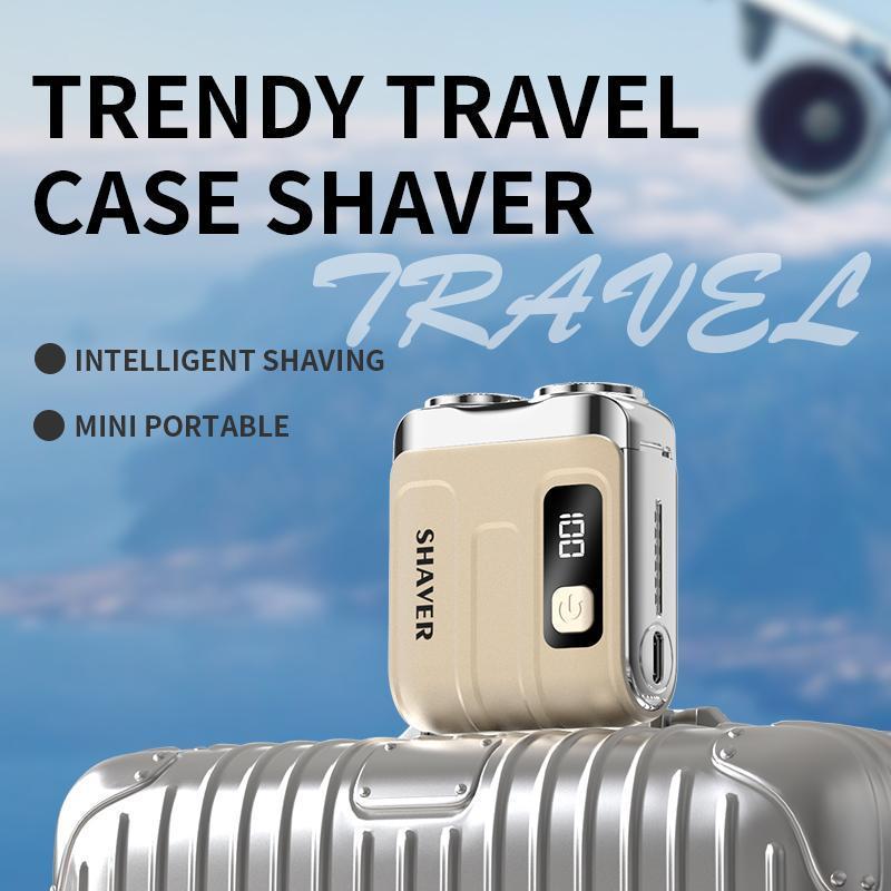 Men's Electric Shaver Dual Blades USB Rechargeable Lightweight Cordless Shaver Beard Trimmer Digital Display Compact Design Ideal Gift