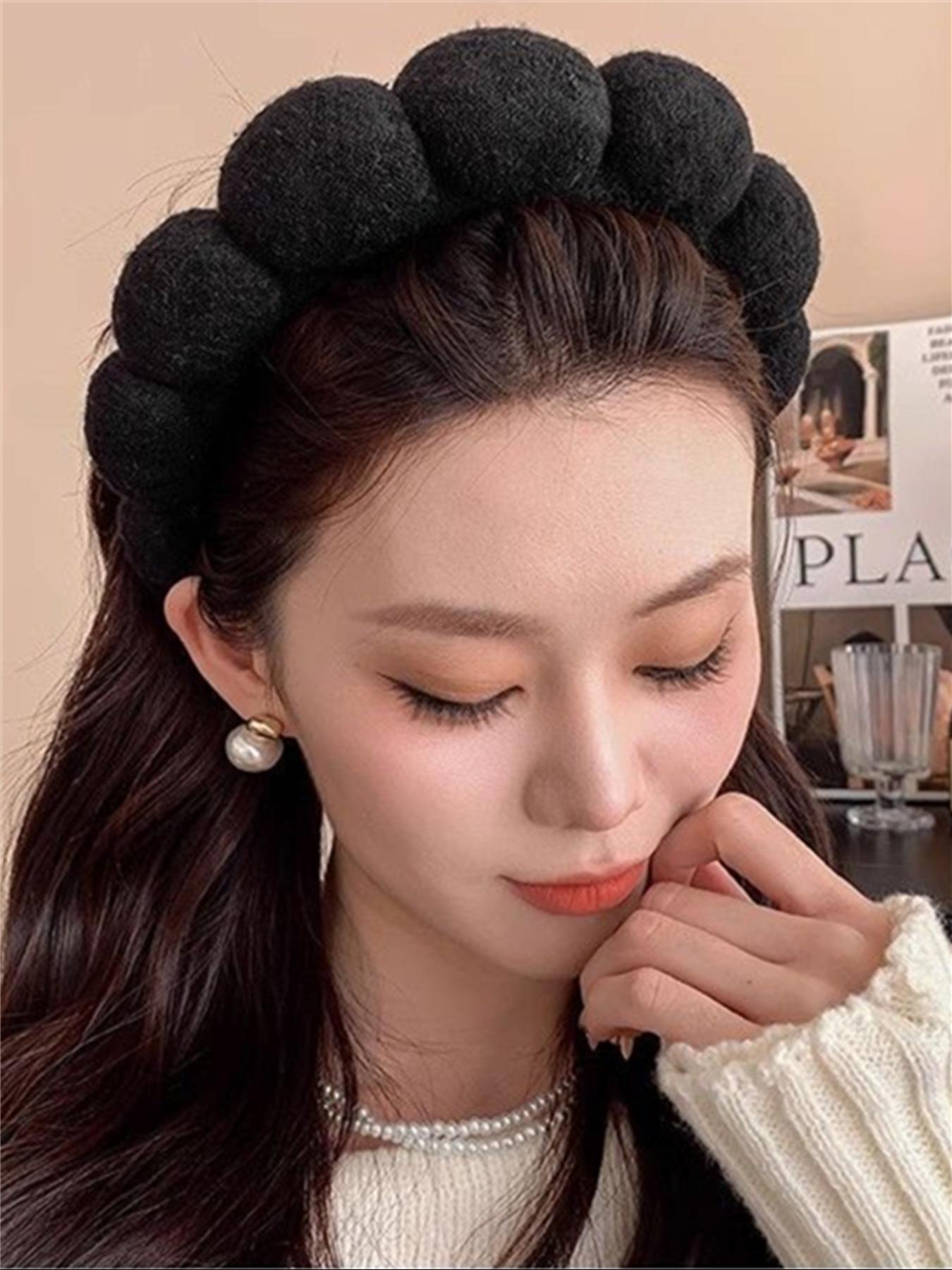 Cloud Shaped Sponge Puffy Headband, Fashion Hair Accessories for Women & Girls, Minimalist Headwear Suitable for Thick Hair