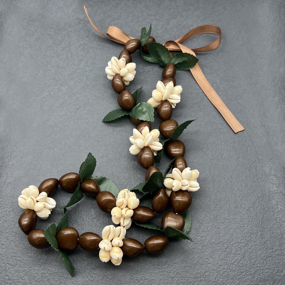 Black Ribbon Knot Acrylic Necklace For Graduation