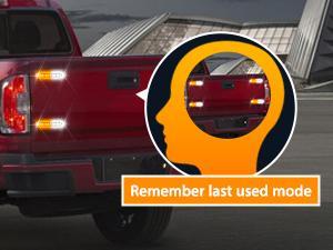 Nilight 8PCS Led Strobe Lights with Controller 12V 24V Sync Feature Amber White Strobe Light 12 LED Surface Mount Lights with Strobe Controller for Vehicle Car Truck RV ATV