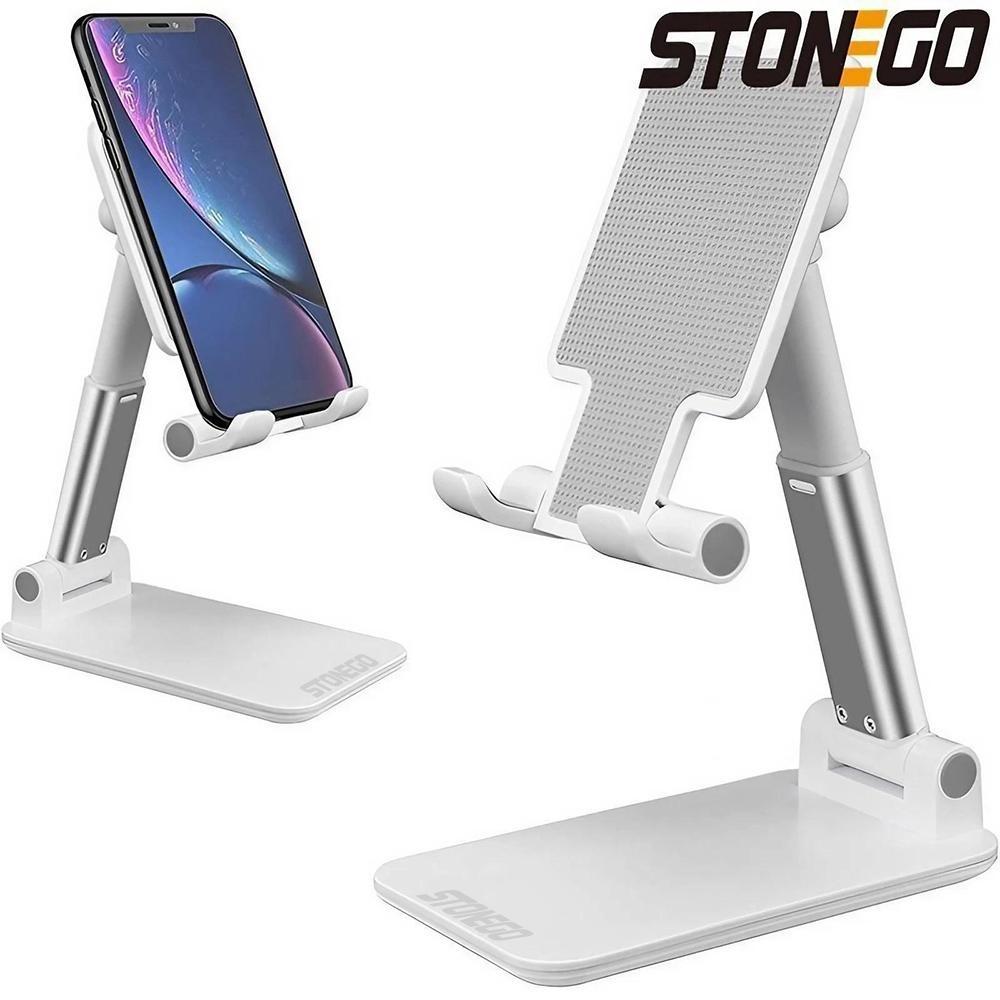 Adjustable Phone Tablet Mount Stand for Desk & Bed, Foldable Multi-Angle Holder with Stable Support for Viewing, Reading, Working. Portable & Space-Saving, Fits Various Devices, Ideal for Home & Office Use