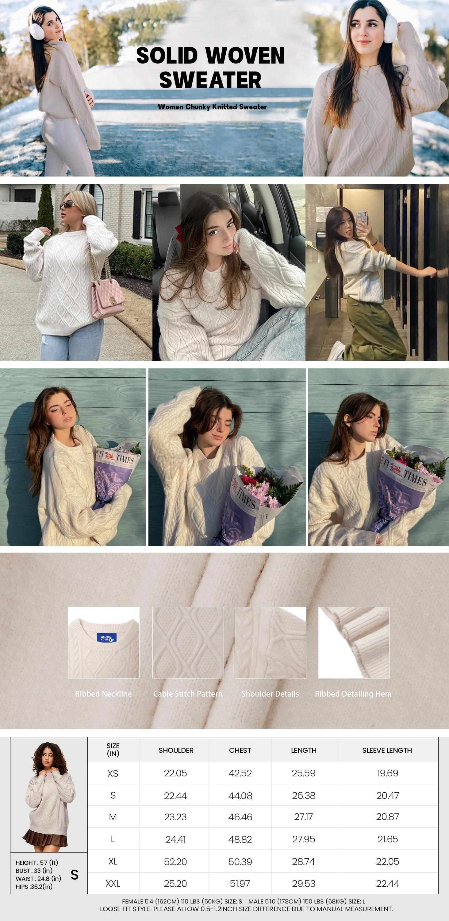 Aelfric Eden Solid Color Crew Neck Sweater