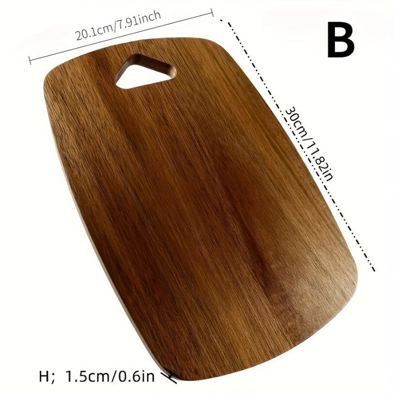 Unique Solid Wood Cutting Board with Hanging Hole, Durable and Easy to Clean, Ideal for Steaks, Fruits, Vegetables, Meats, Bread