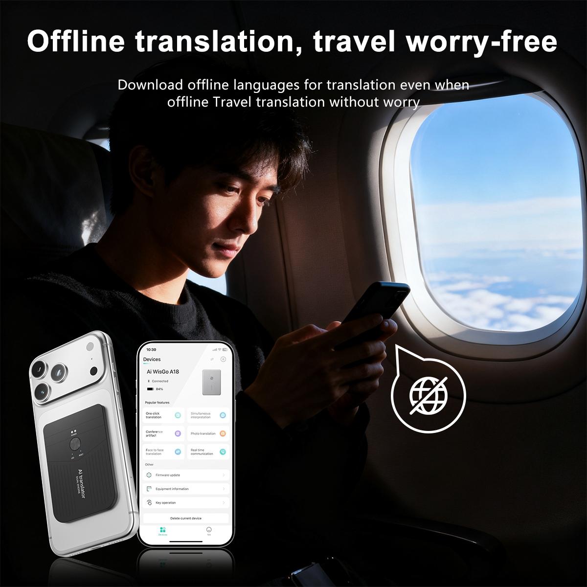 Ai Smart Digital Mini Translator, Multilingual Real-Time Translation, Ideal for Travel and Daily Use, Compact and Portable Design