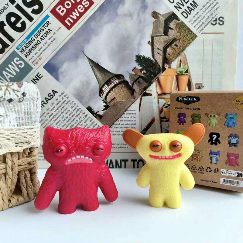 Fuggler Teeth Monster Handheld Toy, Funny Ugly Monster Creative Display Piece, Unique Odd Creature Model, Fun Collectible Figurine