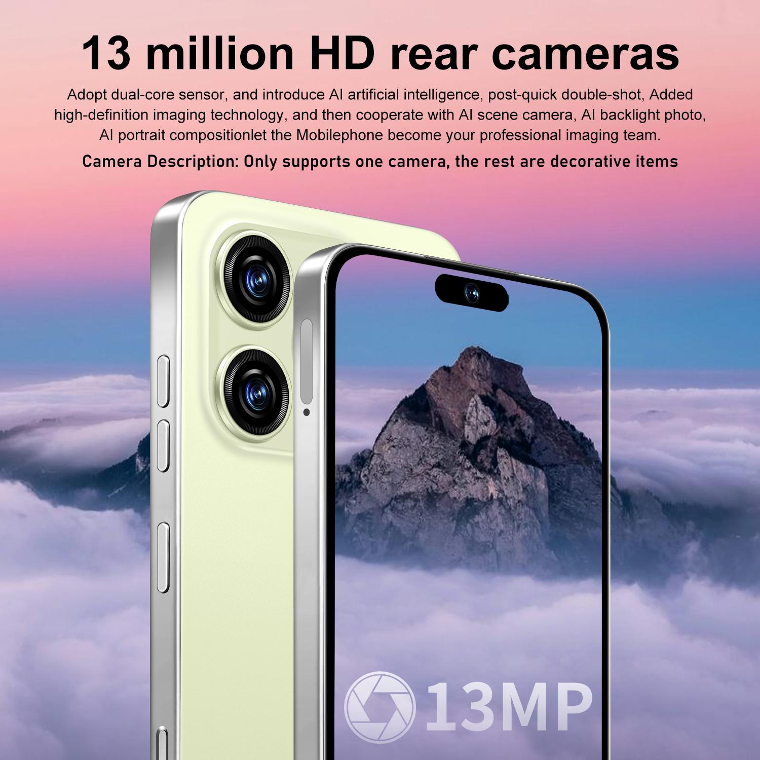 Astarry 16 Pro Max Smart Touchscreen Phone, Android Mobile Smartphone, 4GB+64GB ROM, Android 10.0, 6.93-inch Screen, 4100mAh Battery, Octa-Core Processor, Fingerprint Unlock, Face Unlock, Dual SIM & Dual Standby, Ultra-Clear Display Quality