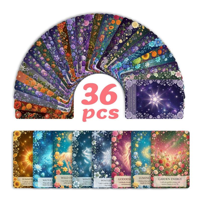 New 36-sheet Mysterious Natural Healing Dark Card for Spiritual and Spiritual Growth, Positive Energy Gift Text Card