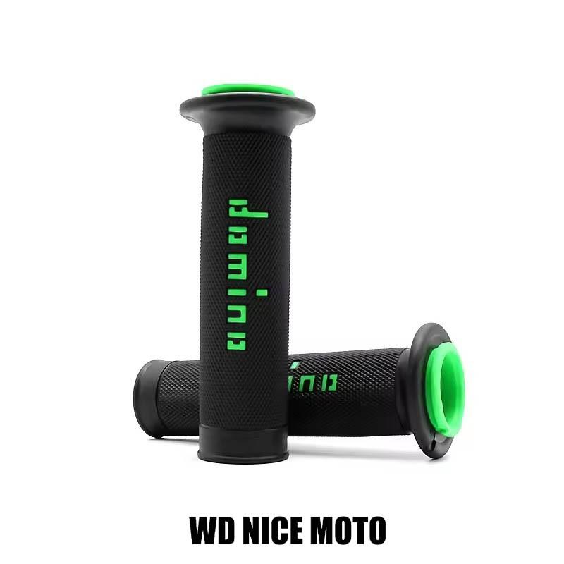 WD NICE MOTO Handle Grip for 7/8" 22 24mm Motorcycle, Universal Atv Dirt Pit Bike Racing Motocross Gel Rubber Brake Grip for Domino