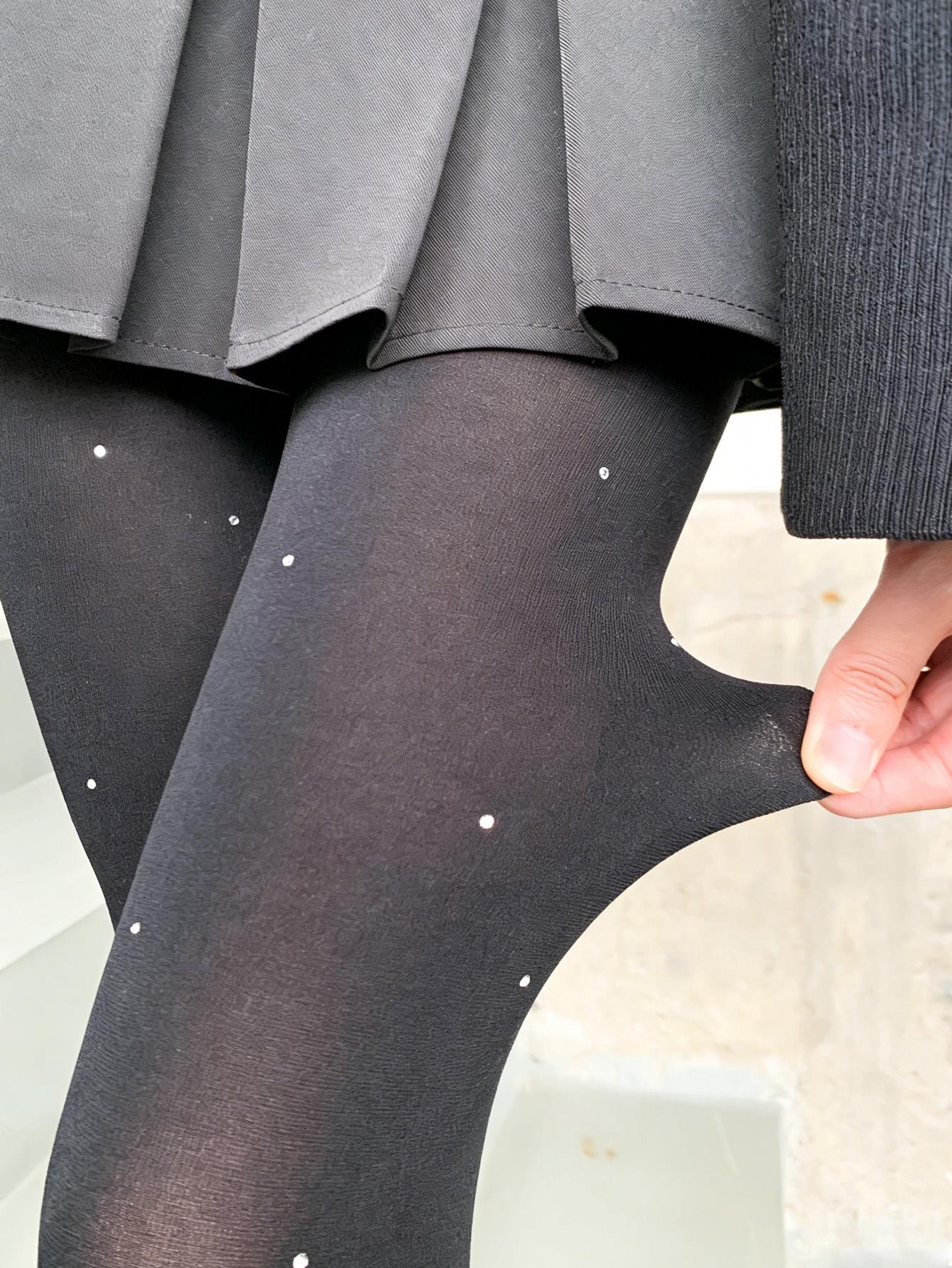 Printed Polka Dot Pantyhose, High Elastic Slimming Stockings, Y2K Sexy Thin Leggings, Sweet Cool Girl Fashion, All Seasons Wear