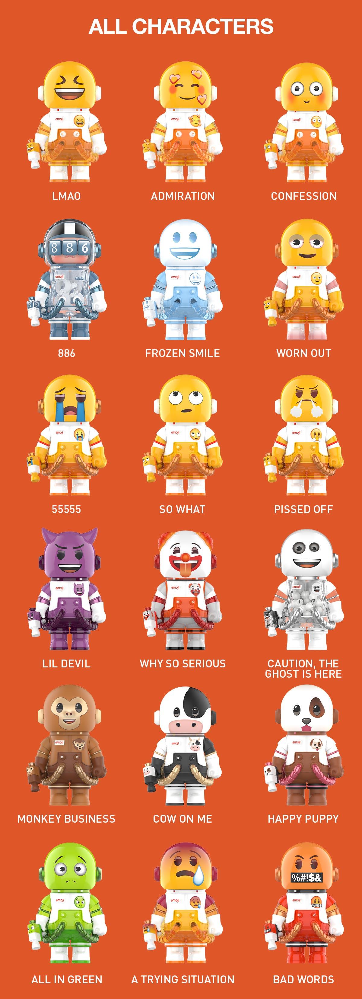 POP MART MEGA SPACE MOLLY 100% × emoji？ Series