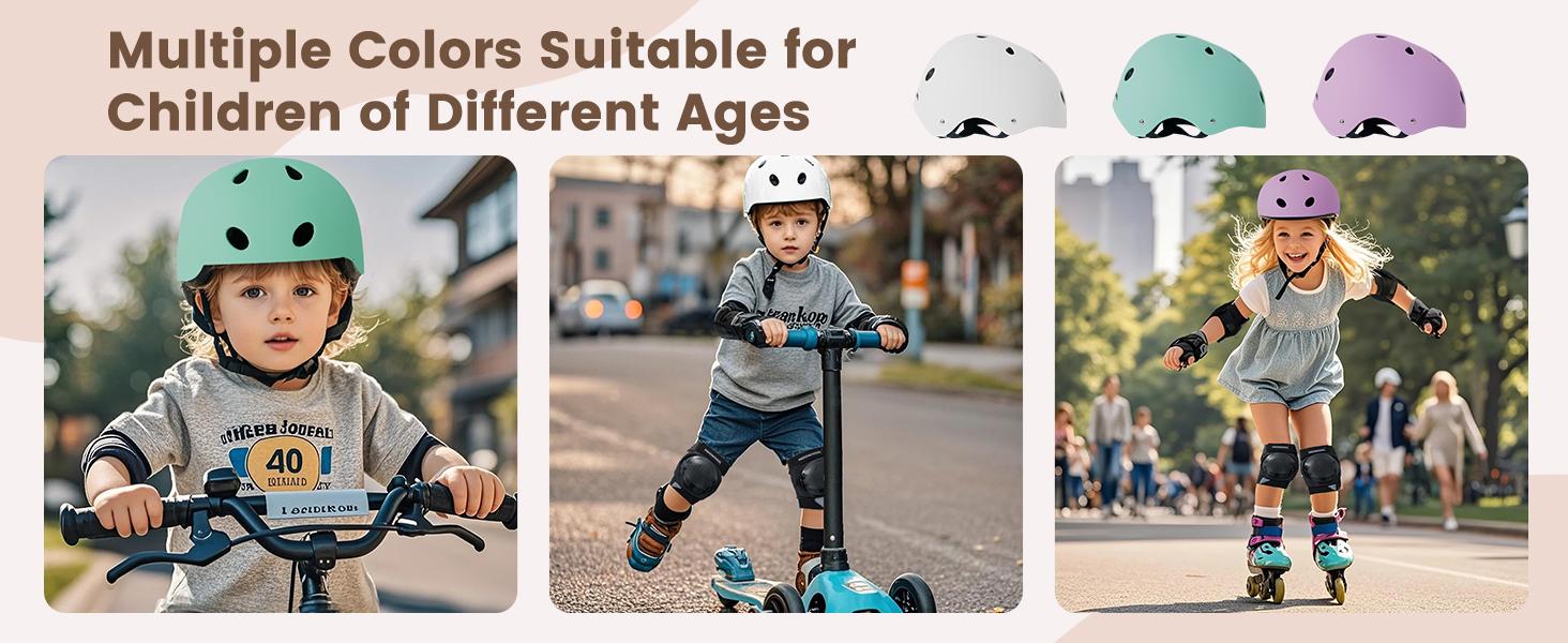 MOONCOOL Bike Helmets Protection Gear Set for 3~14 Years, Bicycle Helmet Knee Pads Elbow Pads Wrist Guards, Adjustable Helmet, Bicycle Scooter Roller Skate Expandable Luggage Lightweight Durable Luggage MOONCOOL Bike Helmets Protection Gear Set for 3~14 Years, Bicycle Helmet Knee Pads Elbow Pads Wrist Guards, Adjustable Helmet, Bicycle Scooter Roller Skate Expandable Luggage Lightweight Durable Luggage