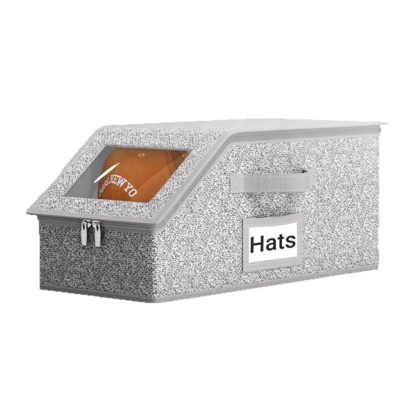Multi - purpose Hat Storage Box - Large - Capacity Stackable Baseball Cap Organizer for Multifunctional Home Storage