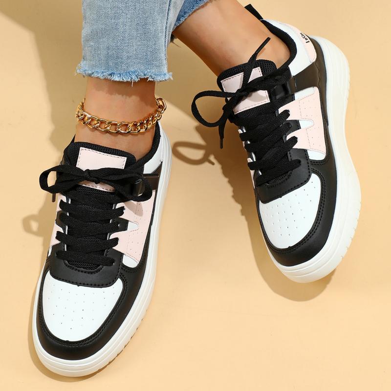 Summer Sneakers for Women Lightweight Thickened Flat Soles Walking Shoes