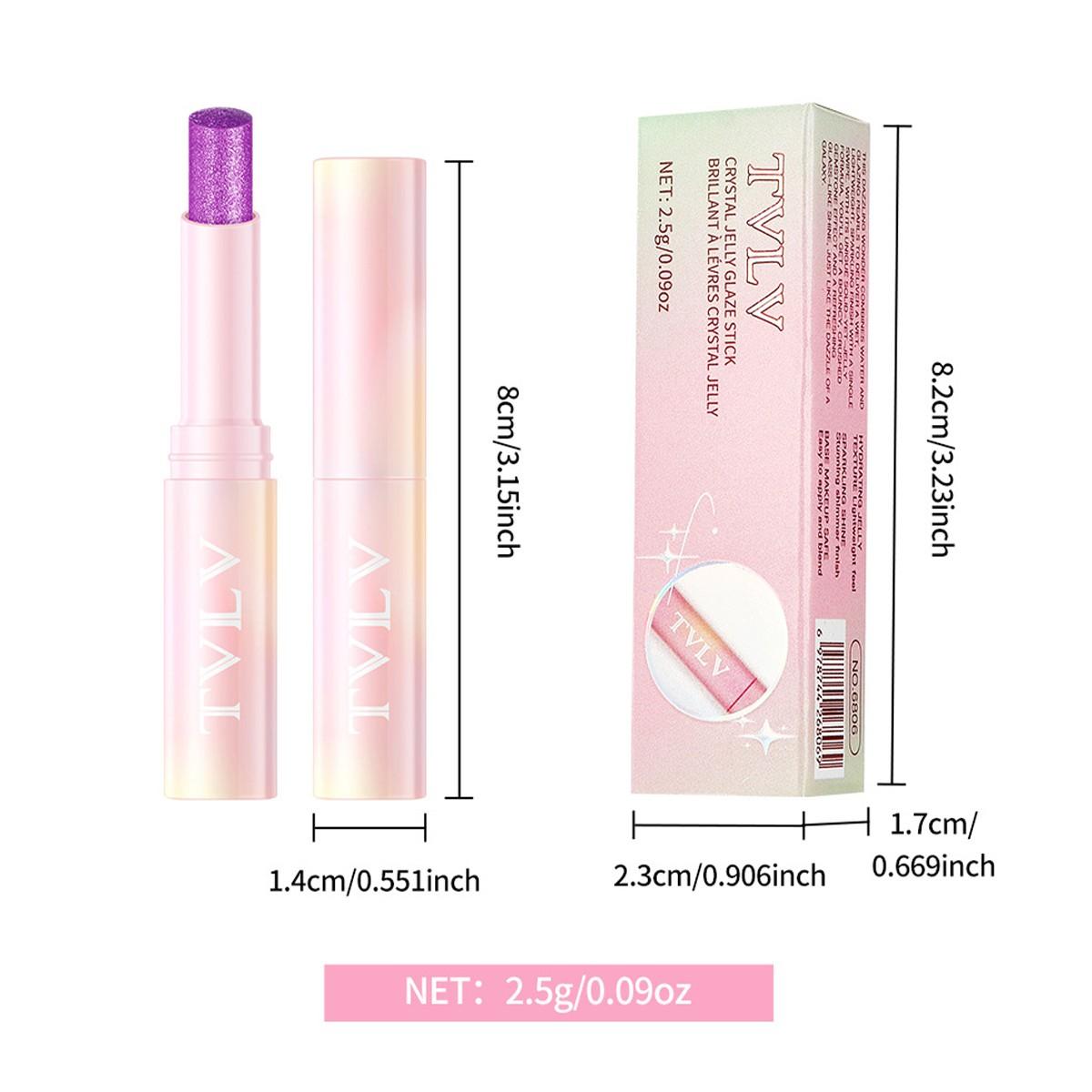 6 Color Crystal Jelly Highlighter Stick, Waterproof Long-Lasting Eyeshadow Pen, Perfect Valentine's Day Gift, Smooth Application