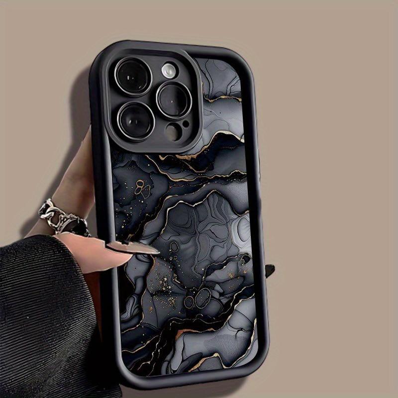 Marbling Pattern Trendy Hot Selling Male and Female Matte Texture Sky Eye Stair Groove Mobile Phone Case Comfortable Grip for iPhone 17 E Air 16 15 14 Pro Max Plus 13 12 Mini 11 X XS XR