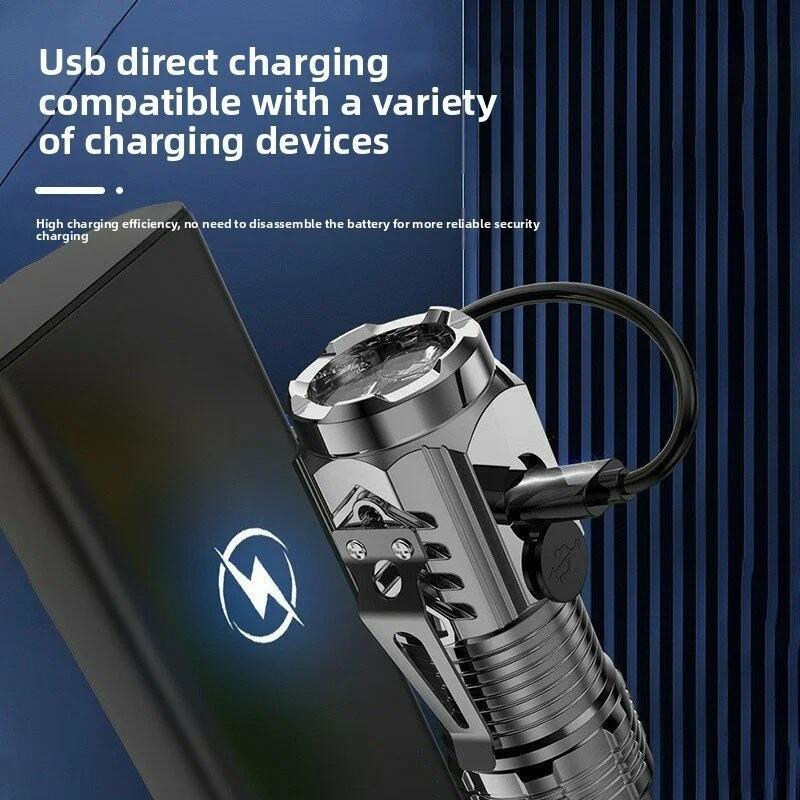 2-Pack Mini Camping Lanterns, High Lumen, 3 Modes, Adjustable Beam, USB Rechargeable Headlights, Compact Outdoor Lighting