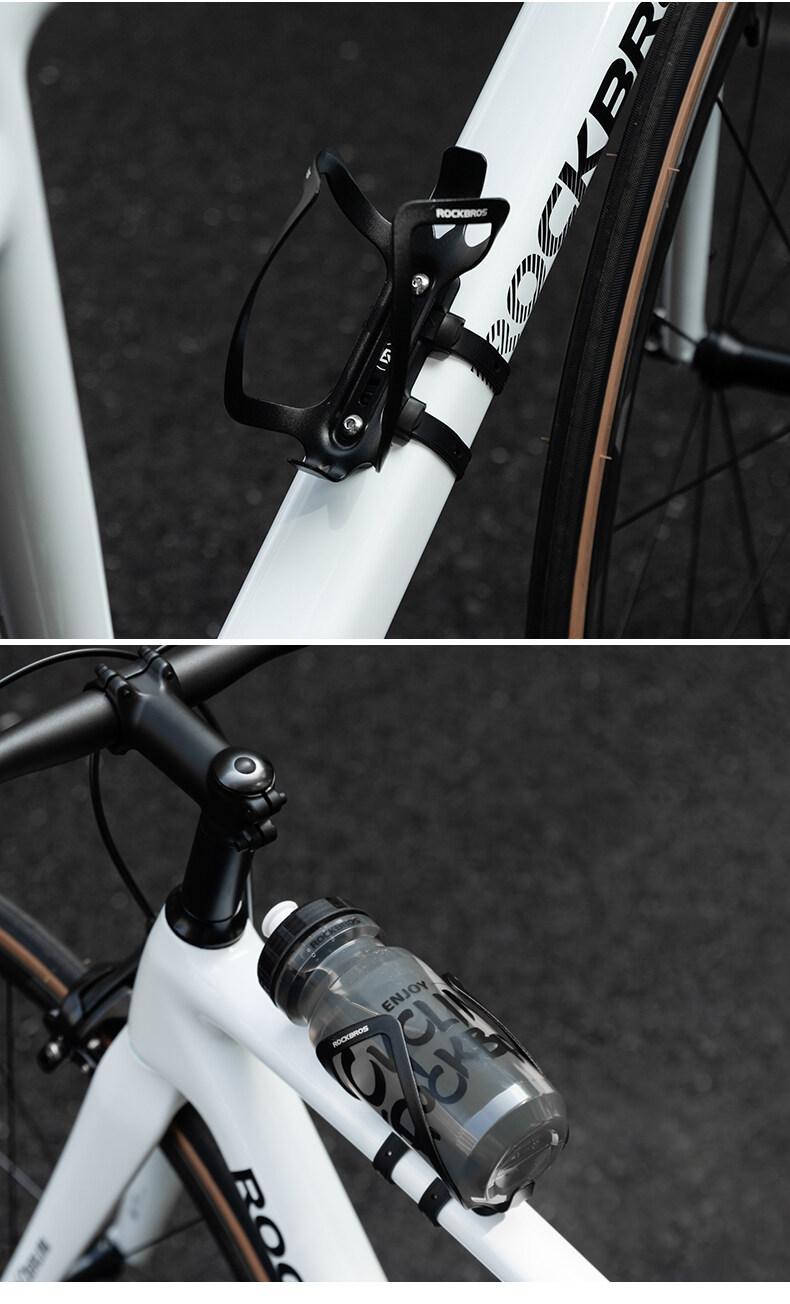 ROCKBROS Bike Bottle Holder Converter Adjustable Silica gel Shockproof Non-Slip Water Bottle Cage Adapter MTB/Road Bike Bottle Cage Handlebar Mount