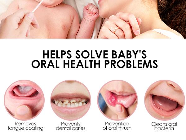 Baby Toothbrush Disposable Oral Cleaner,Baby Oral Cleaner Newborn, 32 Count