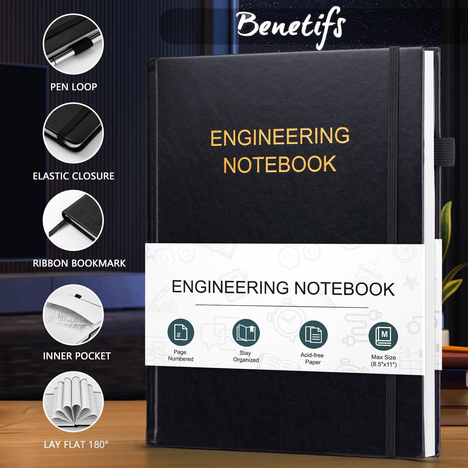 Engineering Notebook for Project Organization - Engineering Graph Paper Notebook Lab Notebook Composition Notebook Stay Organized and Productive - (8.5" x 11")