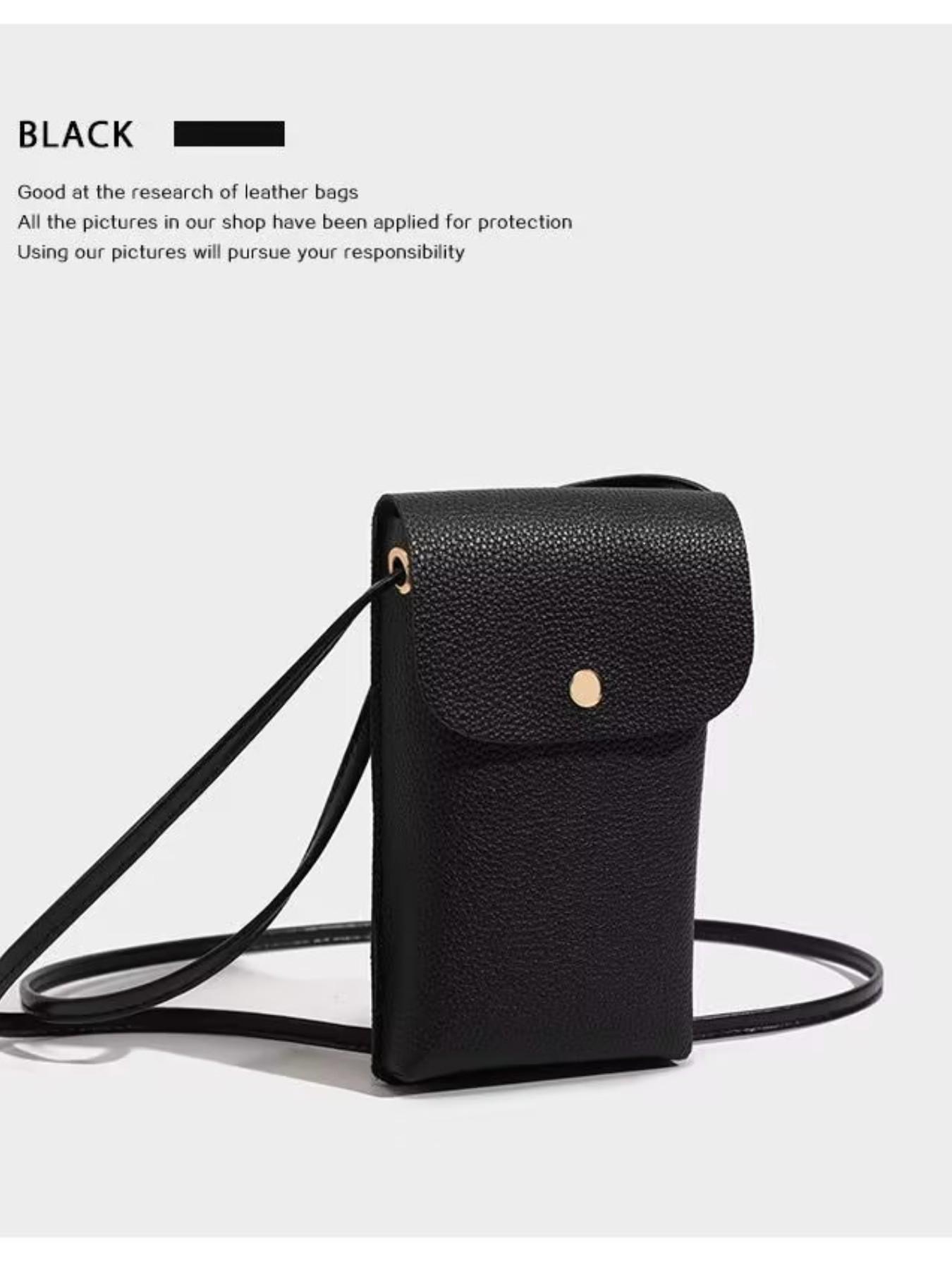 Effortless Casual Style | Vintage Leather Phone Crossbody for Everyday Errands | Lightweight Mini Bag