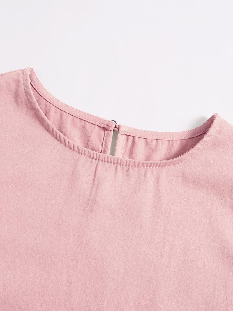 Women's Solid Tank Top & Pocket Wide Leg Pants Set, Matching Clothing Set, Elegant Fashion Casual Two-piece Outfits for Daily Outdoor Wear, Women Clothing for Summer