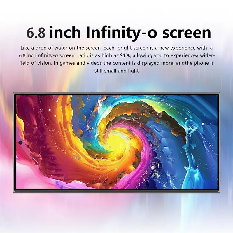 S25 Ultra Unlocked 5G Android 14 Smartphone.12GB+512GB,6.8" HD Display,68MP+108MPCam,6800mAh, Dual Card, Built-in Pen, FaceUnlock, , Case & Protector