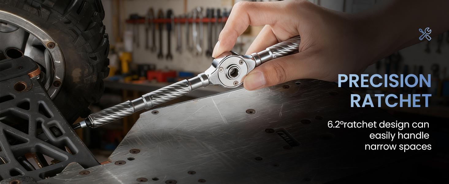 Ratchet Screwdriver Set, 66 in 1 magnetic Screwdriver sets, S2 Steel Bits, DIY Combination Flexible Shaft, Suitable for Furniture Assembly, Precision Electrical Appliance Repair, Bicycle Tools