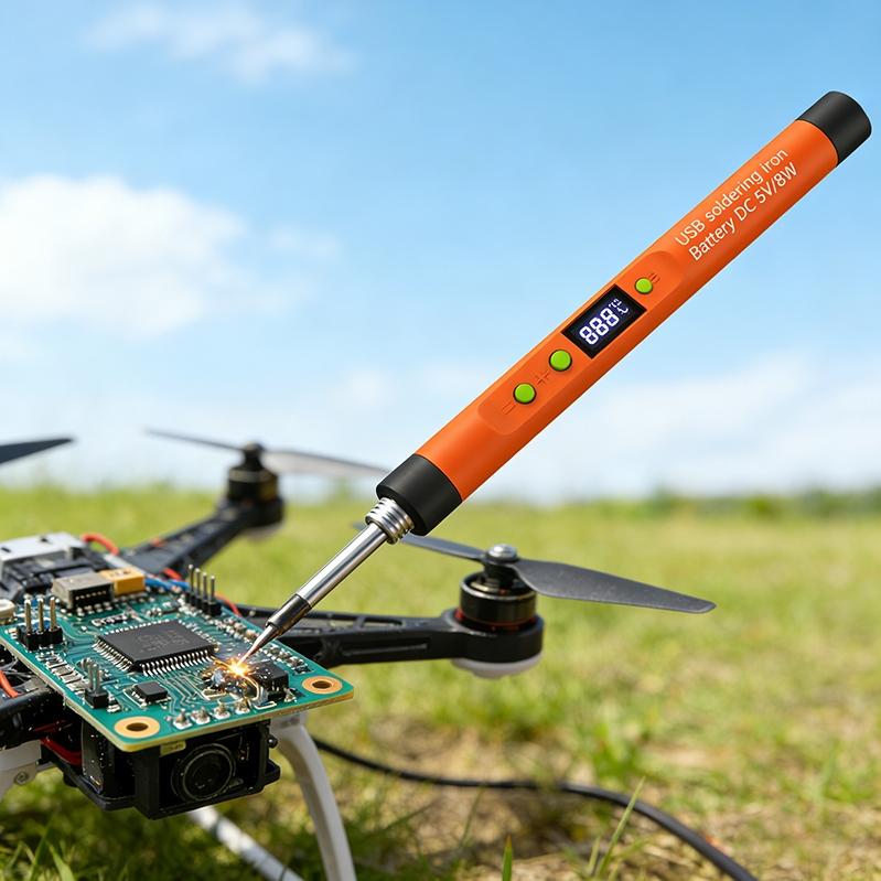 Wireless Fast Charging USB Soldering Iron Kit, 600mah Battery, Three Temperature Settings, Ideal for Home Appliance Repair and DIY Projects