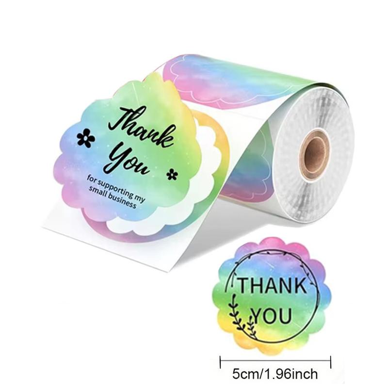 3 Rolls 50mm Color Thermal Label Paper for Phomemo M220 M200 M221 M110 P50 P80 P1 Printers, Waterproof Stickers Mini Printer Paper, Direct Thermal Sticker