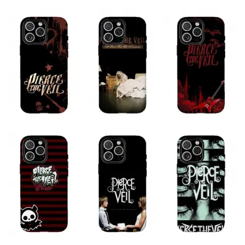 Emo Rock Pierce The Veil Case,Tough phone case,for iPhone 16 15 14 13 12 11 17 18Pro Max,for Samsung S25 S24 S23 S22 Ultra,Gifts For Fans, Phone Accessories