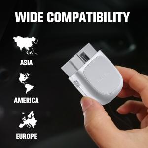 Autel AP200 Bluetooth OBD2 Scanner, Code Reader with Full Systems Diagnoses and 19 Service Functions, Vehicle Scan Tool for iPhone & Android Devices, Mini Size Version of MK808 Diagnostic