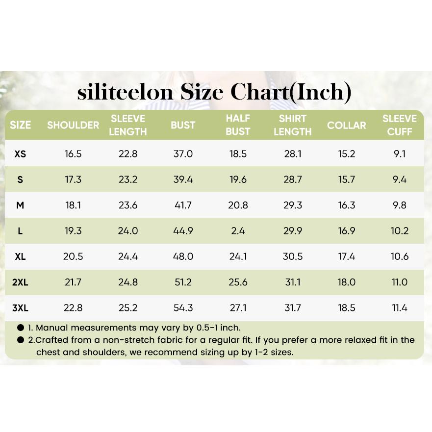 Siliteelon Striped Button Down Shirts for Women Dress Shirts Long Sleeve Collared Office Work Shirt with Pocket Comfy Business Casual & Chic Old Money Outfits January Outfits | Designer Style Inspo