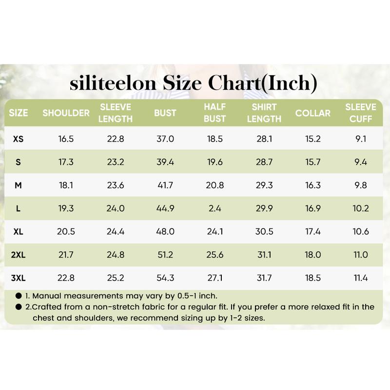 Siliteelon Striped Button Down Shirts for Women Dress Shirts Long Sleeve Collared Office Work Shirt with Pocket Comfy Business Casual & Chic Old Money Outfits January Outfits | Designer Style Inspo